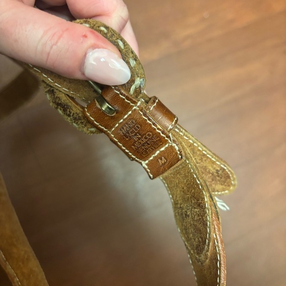 DKNY Vintage Genuine Leather Boho Belt - Picture 7 of 8